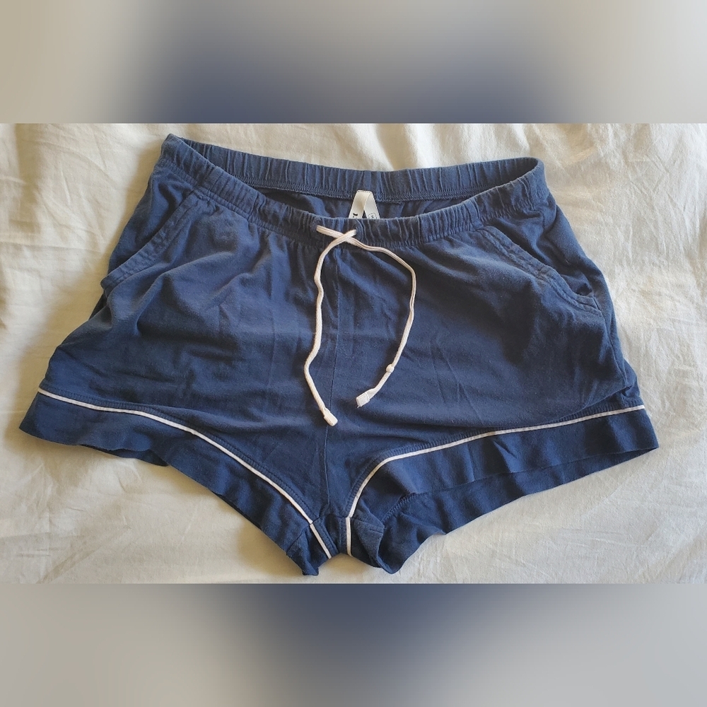 Pact Navy Women's Pajama Shorts Size Small